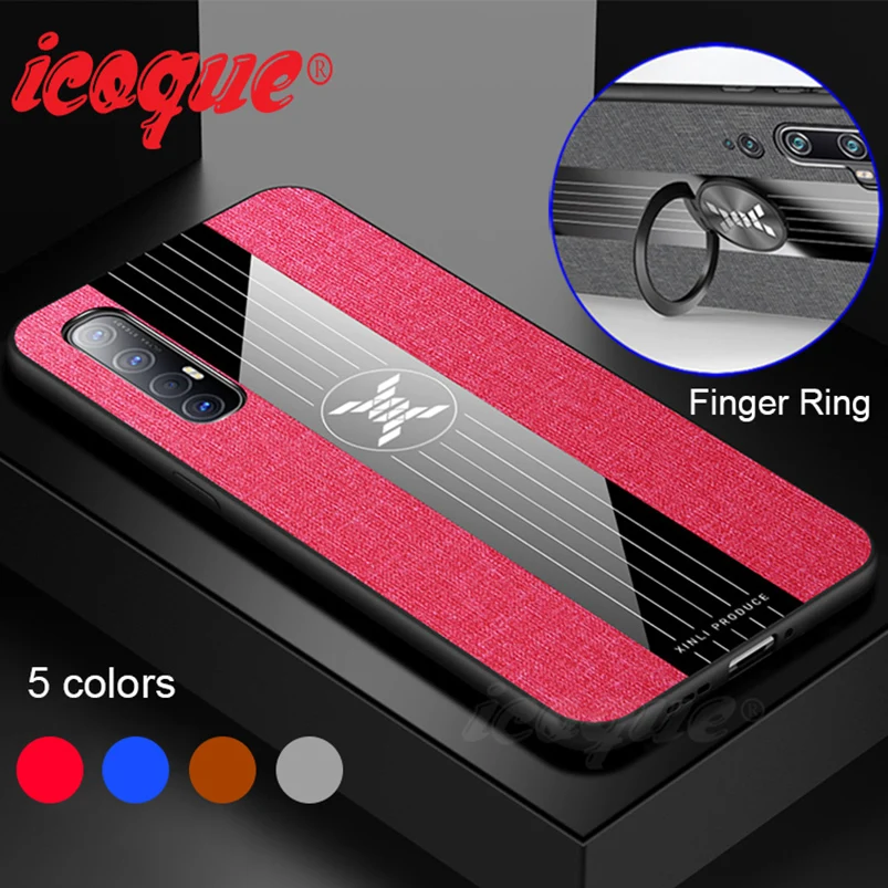 Чехол с кольцом держателем на палец для Oppo Reno 3 Pro 2Z 2 Z Ace A5 A9 2020 Realme X2 XT 5 Q X A91 A8 A11X K3 K1