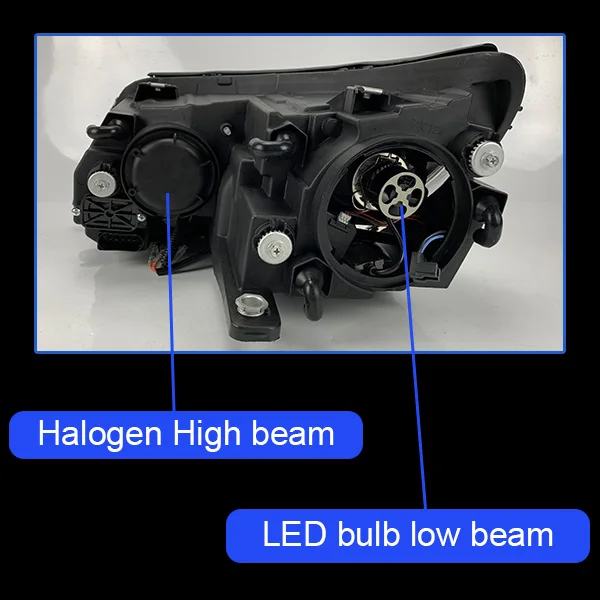 Head Lamp For Car VW Tiguan 2013- Headlights Fog Lights Daytime Running Lights DRL H7 LED Bi Xenon Bulb Car Accessories - Цвет: C