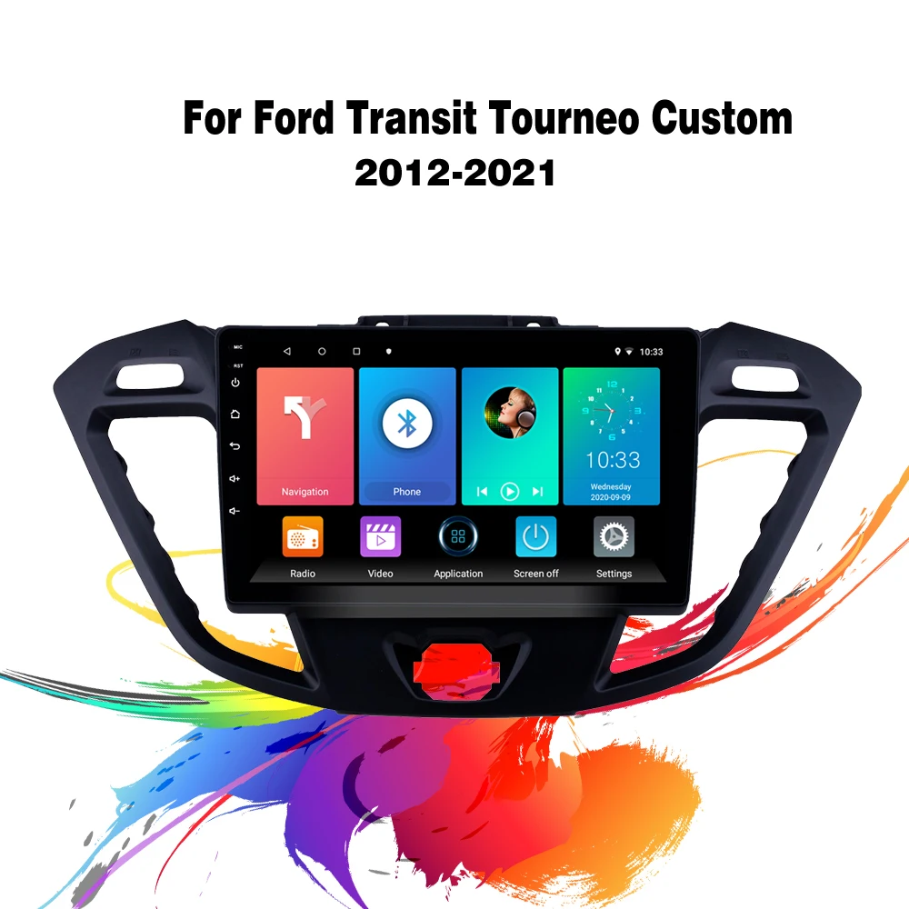 Автомобильный мультимедийный плеер easteregg 9 дюймов 2 Din Android Wi Fi GPS навигация для Ford