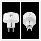 Смарт-разъем Wi-Fi розетка ЕС 10A WiFi смарт-Разъем EU адаптер Мощность монитор Функция времени Tuya приложения SmartLife Управление работает Беспроводной