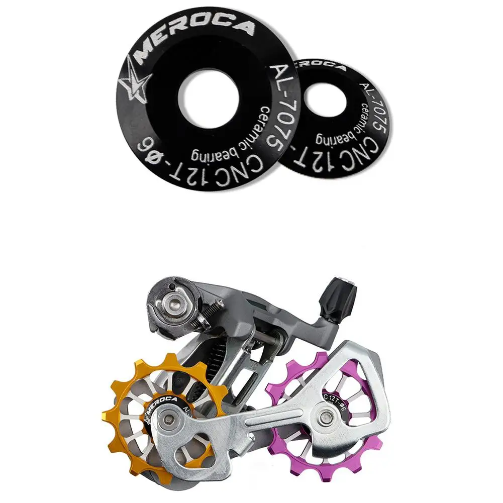 

Ceramic Bearing MTB Bicycle Alloy Rear Derailleur Pulley 12T Road Bike Guide Roller Bike Guide Roller