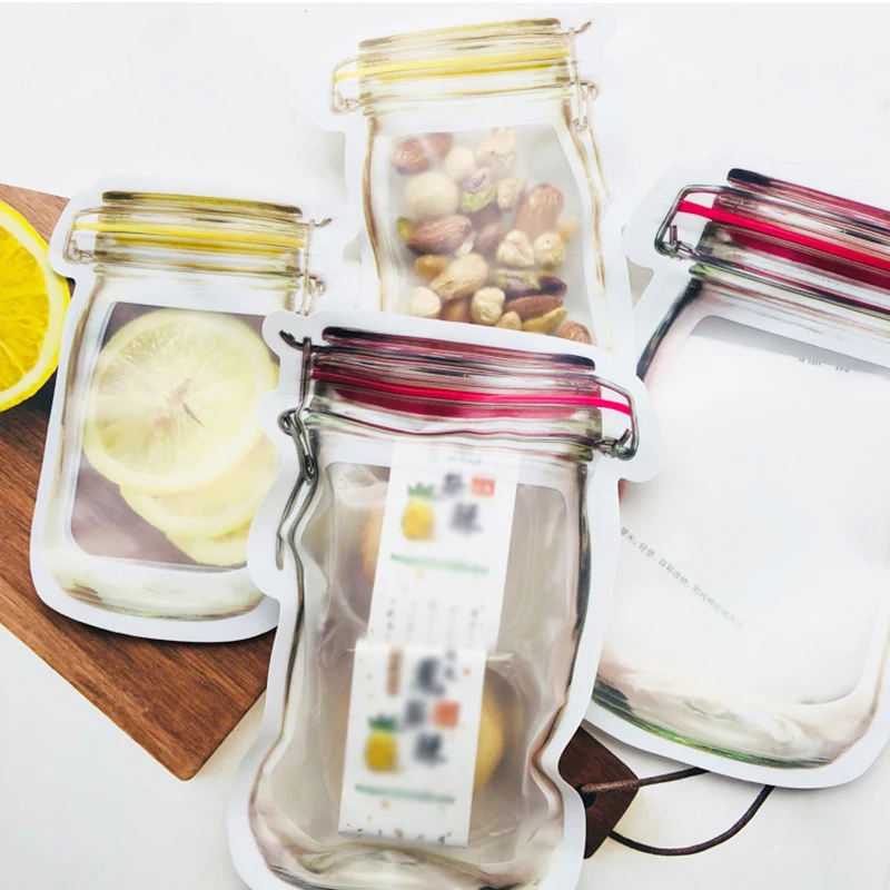 

Food Sealing Storage Bag Reusable Refrigerator Fresh Snack Storage Bag Fruit Meat Moisture-Proof Ziplock Kitchen Organizer New
