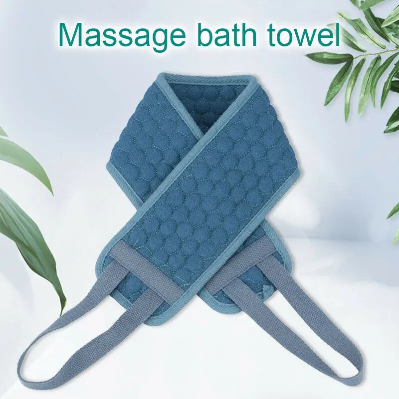 Прямая поставка длинный скруббер с ремешком на спине мягкий отшелушивающий