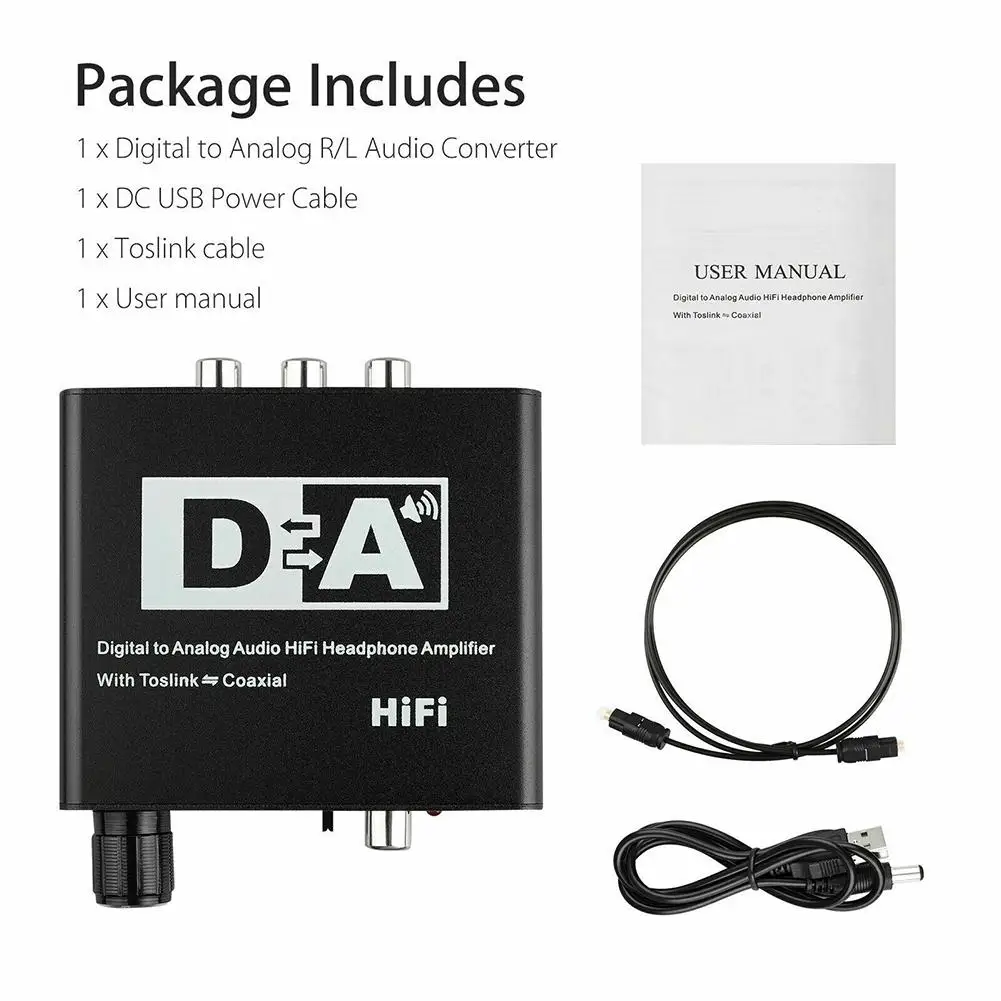 Цифровой коаксиальный/аналоговый переходник R/L RCA 192 кГц разъем 3 5 мм Hi-Fi |