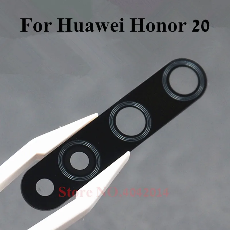 

Стеклянный объектив для задней камеры Huawei Honor 20 20i 20 Pro, запасные части с наклейками, 2 шт.