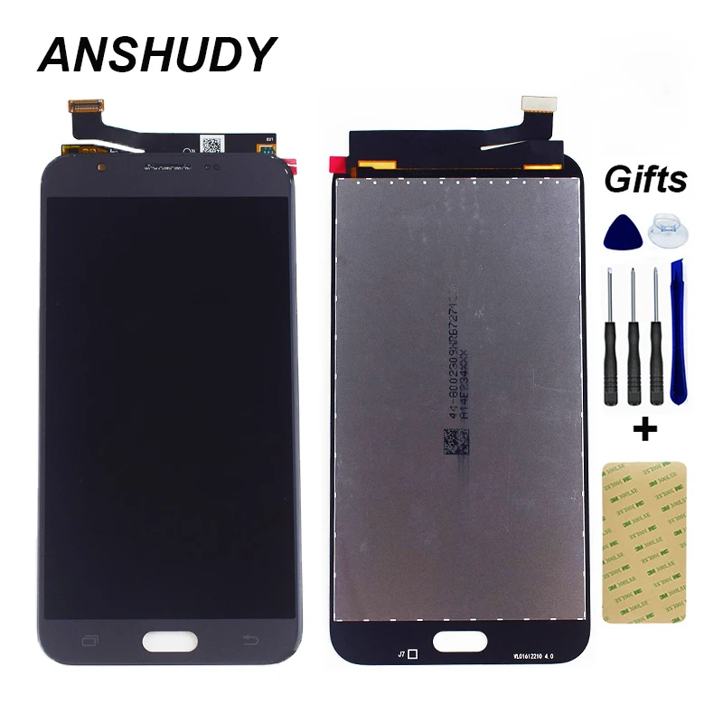 Для samsung Galaxy J7 J727 lcd J727A J727P ЖК-дисплей Панель модуль монитор+ сенсорный экран дигитайзер сенсор в сборе