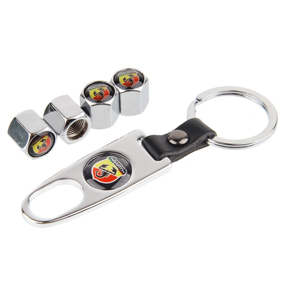 Для Abarth колпачки клапана для шин металлическая крышка автомобильных колес с