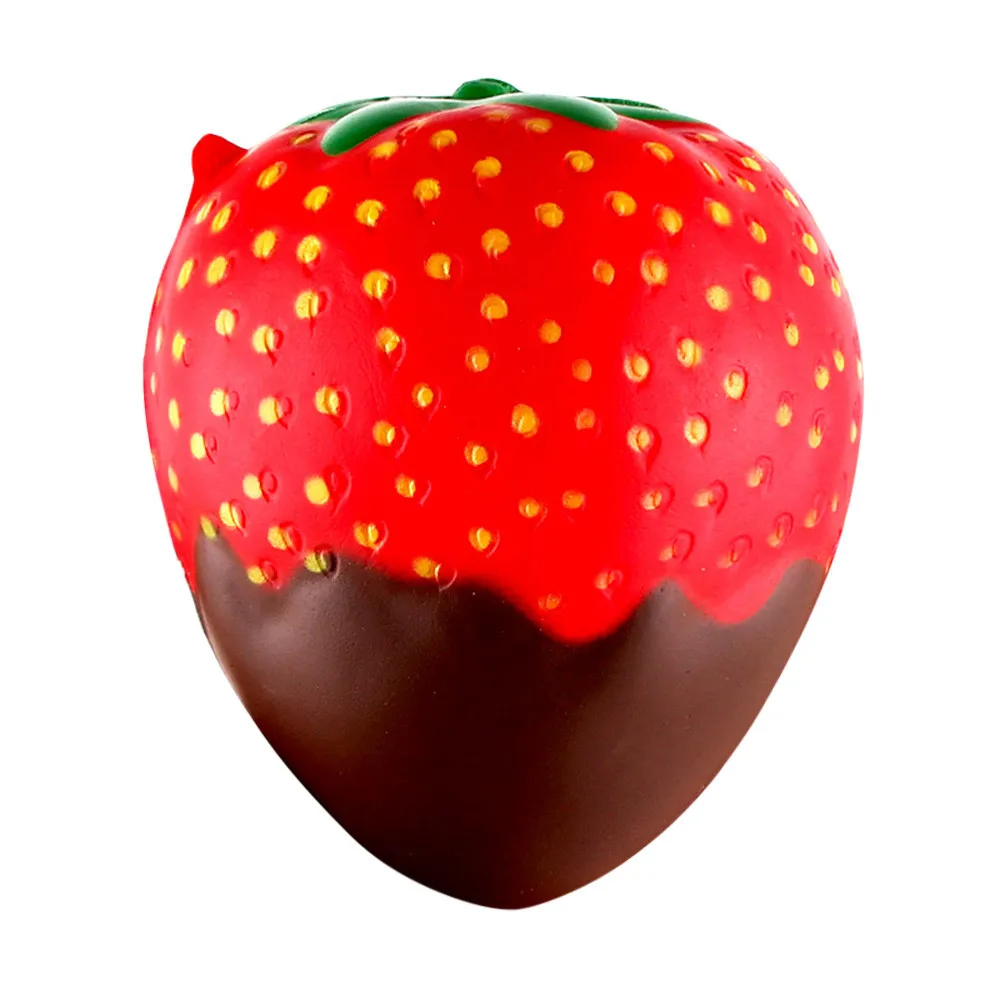 

New Kwaii cute Chocolate Strawberry Sauce Scented Squishy Slow Rising Squeeze Toys Jumbo Collection Bread Kids Toy Gifts