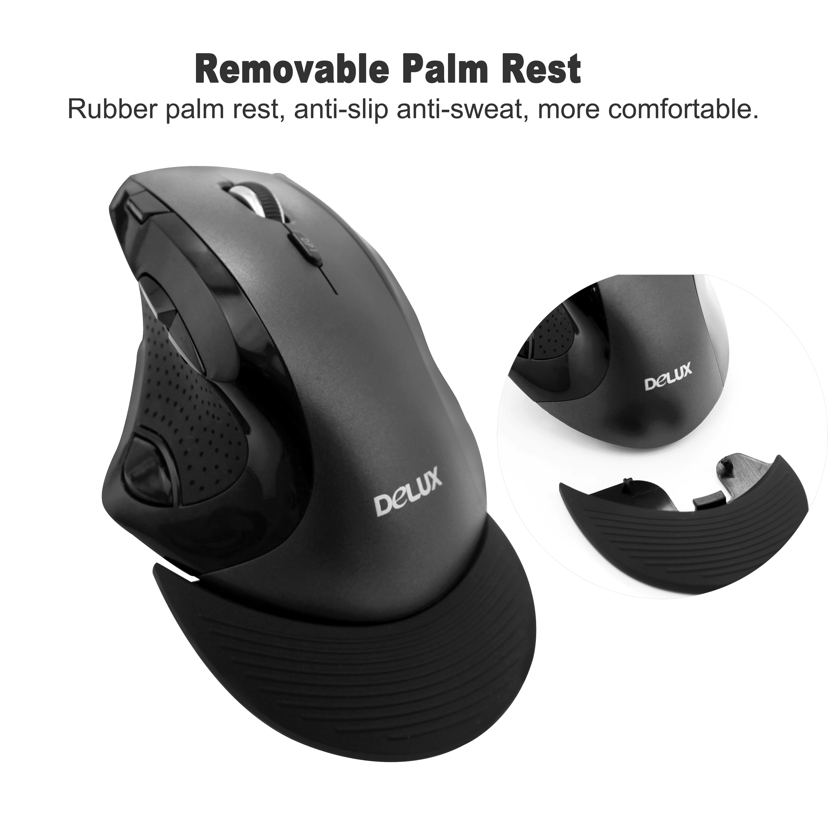Wireless Vertical Mouse New 9D Ergonomic Design Office Gaming Mause USB 2400DPI Optical PC Mice Wrist Healthy For Laptop Desktop |