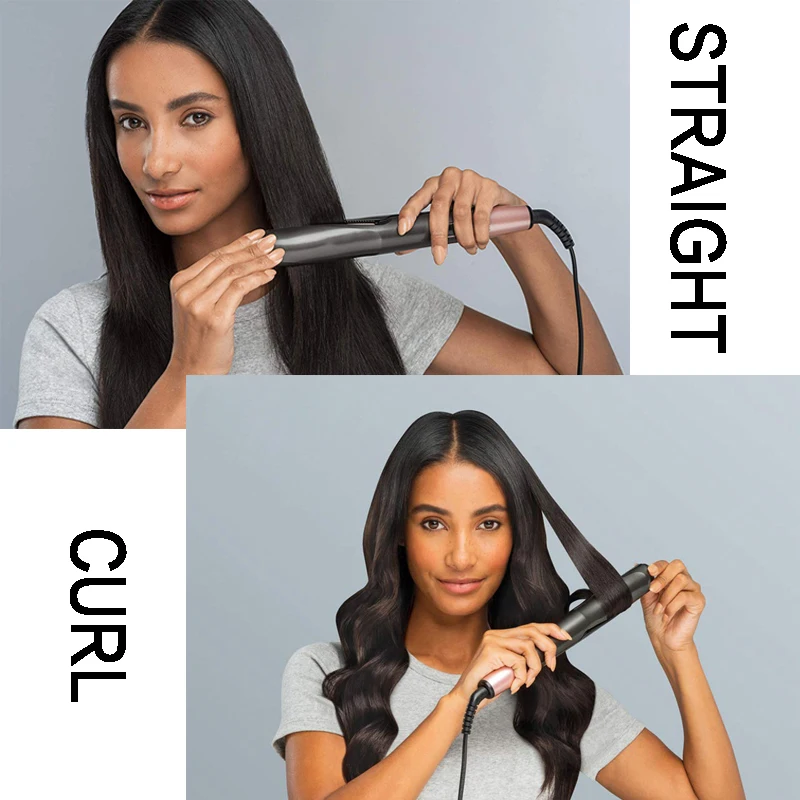 Спиральная панель 2 в 1 щипцы для завивки и выпрямления волос Портативные