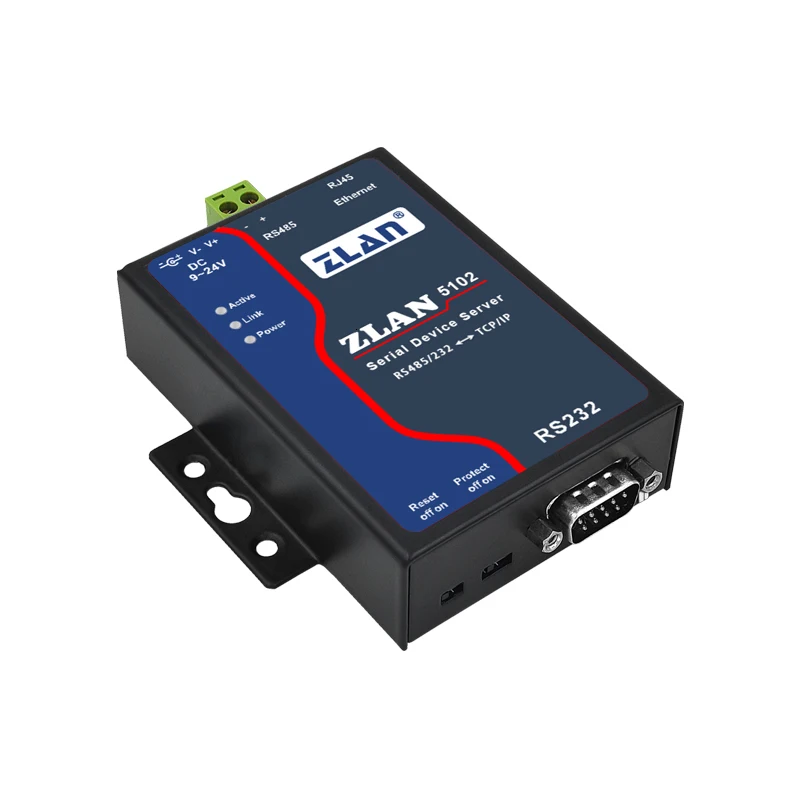 ZLAN5143 RS232 RS485 RS422 к Ethernet RJ45 конвертер Modbus RTU TCP шлюз последовательного устройства