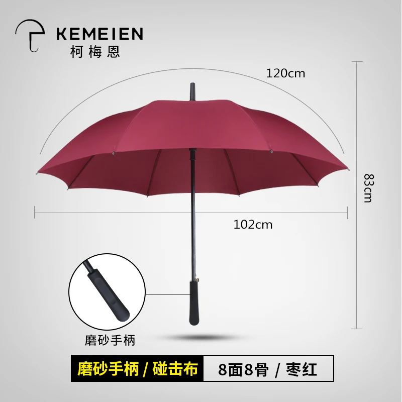 Comprare Ombrello Antivento Nero Moda Outdoor Ombrello Grande Protezione Uv Manico Lungo Resistente Forte Guarda Chuva Rain Gear BG50UM