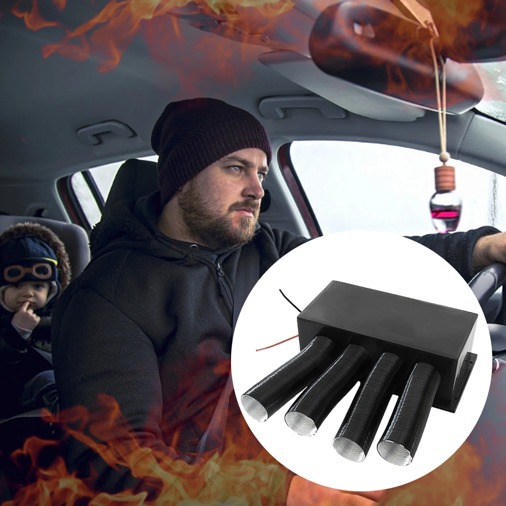 

24V 4 Ports 800W Car Heater Fast Heating Defroster Windshield Defroster Demister Auto Heater For Trucks Buses Campers Caravans