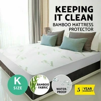 luxury 100 waterproof bambooterry cotton mattress protector soft hypoallergenic breathable bed mattress cover all sizes