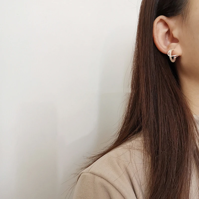 Матовые золотистые и Серебристые маленькие серьги ins в форме сердца для девочек