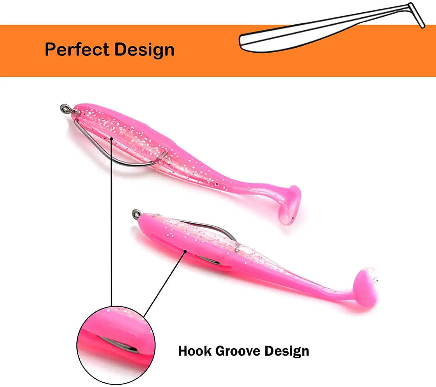 10pcs/Lot 5cm 7cm Soft Worm Lures Silicone Bait Sea Fish Pva Swimbait Wobblers Goods For Fishing Artificial Tackle