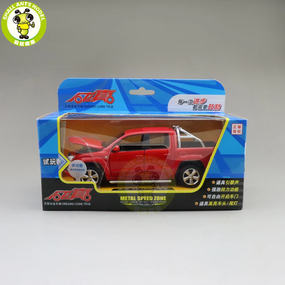 1/30 Caipo AMAROK пикап литая модель автомобиля игрушки для детей оттягивающийся музыкальный светильник подарки для мальчиков девочек