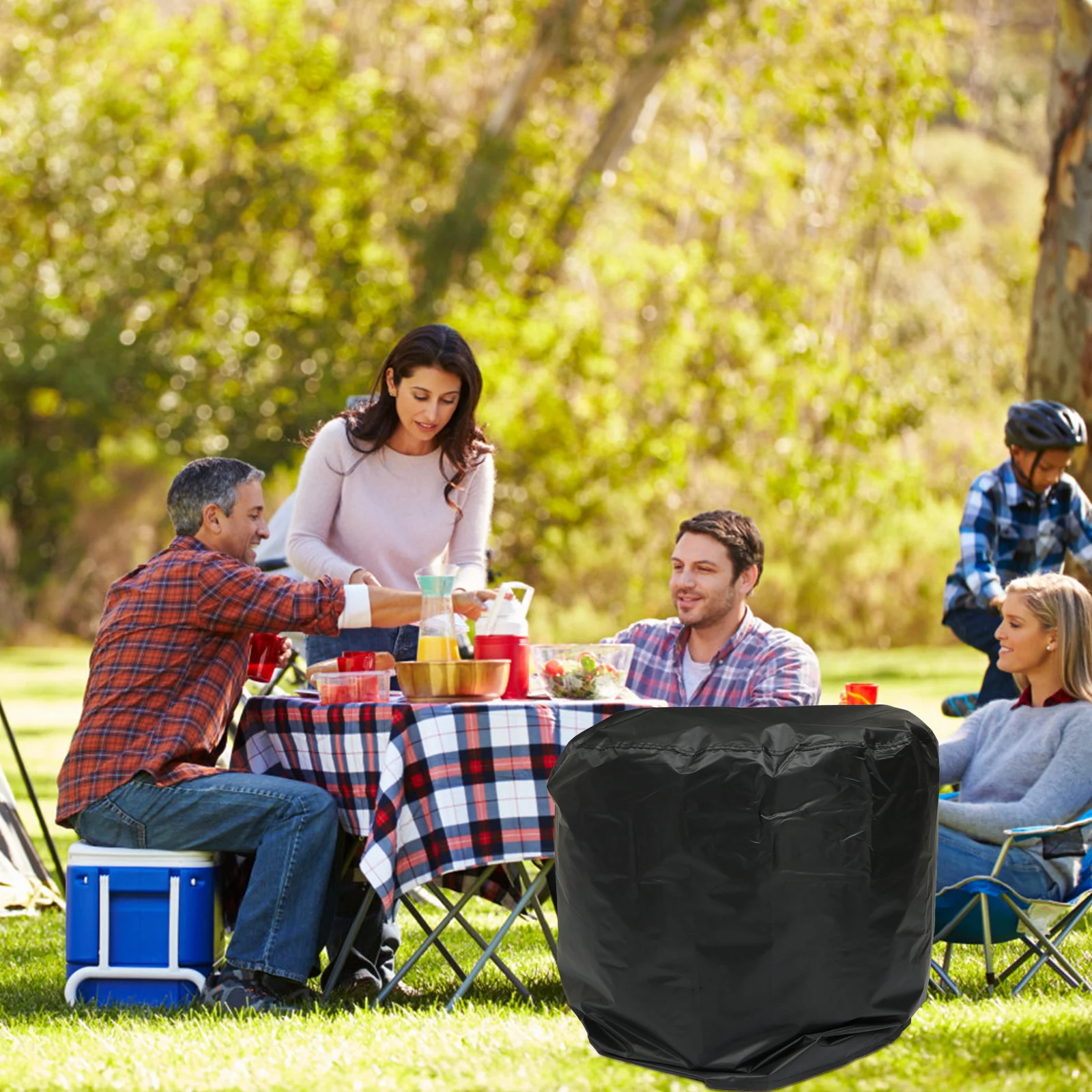 

Round Shape Polyester Barbecue Oven Cover Waterproof Grill Protective Cover