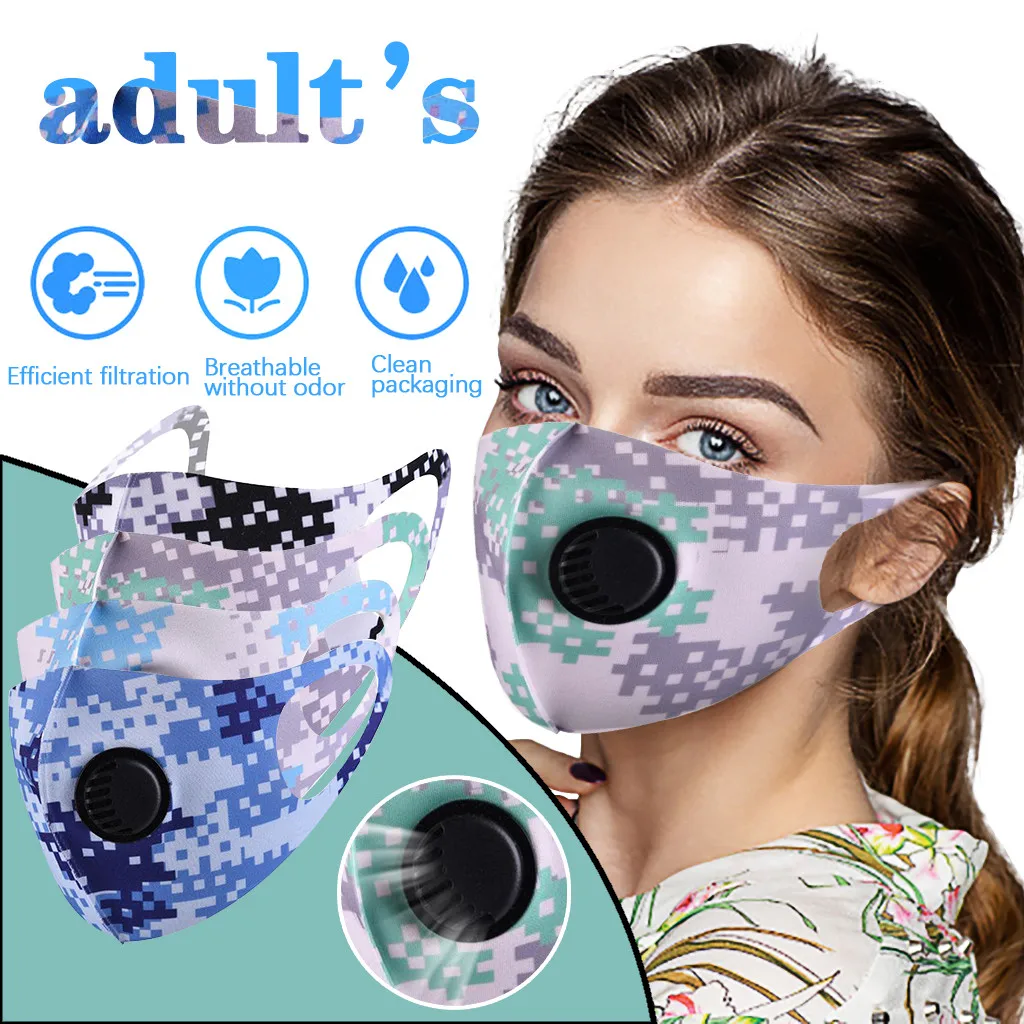 Маска для лица модная бандана многоразовая моющаяся Защитная крышка