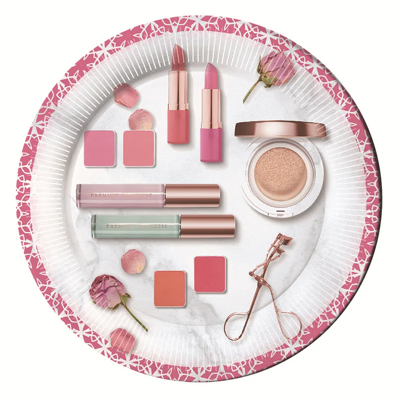 Одноразовые тарелки для косметики и дня рождения | Дом сад