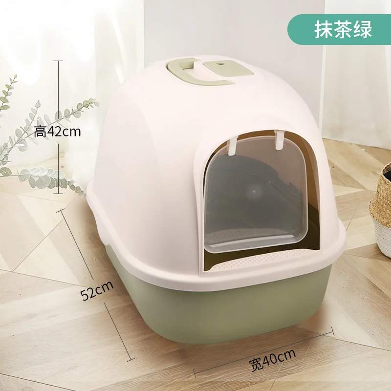 

Totally Closed Drawer-style Cat Toilet Deodorization Cleaning Cat Litter Box High Capacity Kedi Tuvaleti Pet Supplies EJ50CT