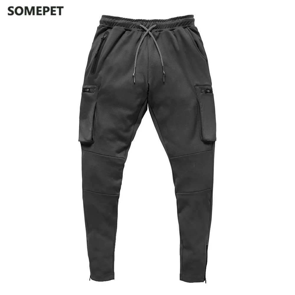 

Fashion Stitching Men Pants Fitness Casual Elastic Pants men Bodybuilding Clothing Casual Navy Military Sweatpants Joggers Pants