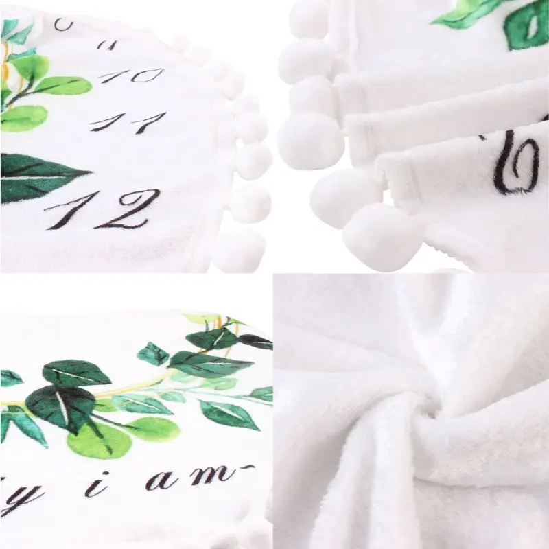 Mantas para beb&eacute; Milestone, mantas suaves y bonitas para reci&eacute;n nacido, toallas de ba&ntilde;o, accesorios de fotograf&iacute;a DIY para ni&ntilde;os-4