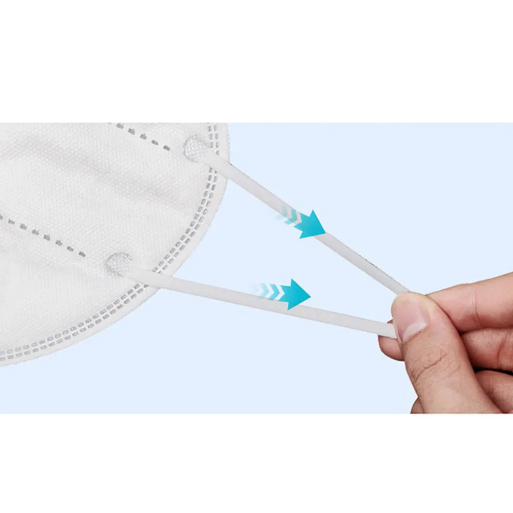 

60 Pcs White Mask Disposable Filters Masks Adults Dust-proof Face Mouth Mask Masque Mascarillas Mascarllas Mouth Caps Unisex