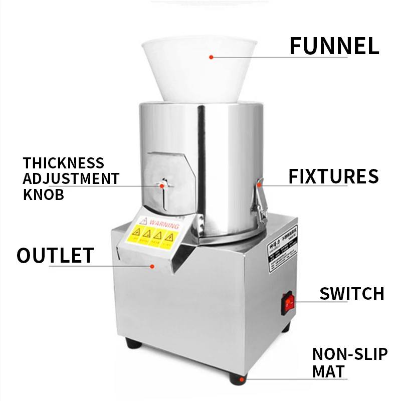 Máquina de Enchimento Moedor de Carne 160 tipo Casa Vegetal Inoxidável Elétrico Legumes Cortador Multi-função Alho Pimentão Aço