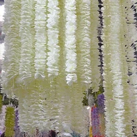 50pcs 1m2m orchid rattan artificial silk flower vine for home wedding garden decoration hanging garland wall fake flowers