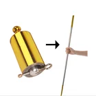 Новинка 110 см тихий свет Вес трюки трость телескопическая летучая мышь на самообороне палочка появляющийся трость стальной эластичный стержень Волшебные трюки