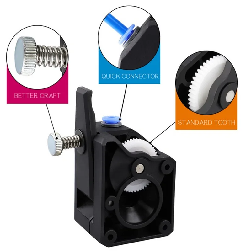 

3D Printer Parts Extruder Clone Dual Drive Extruder Upgrade Extruder For 3d Printer High Performance