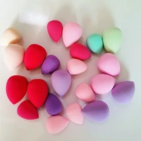 100pcsset smooth cosmetic puffs dry wet use makeup foundation sponge beauty face care tools accessories water drop shape mix
