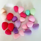 100 шт.компл. Гладкий косметические пуховки спонж для сухого и влажного использования для нанесения основы под макияж инструменты для ухода за лицом аксессуары в форме капли воды микс