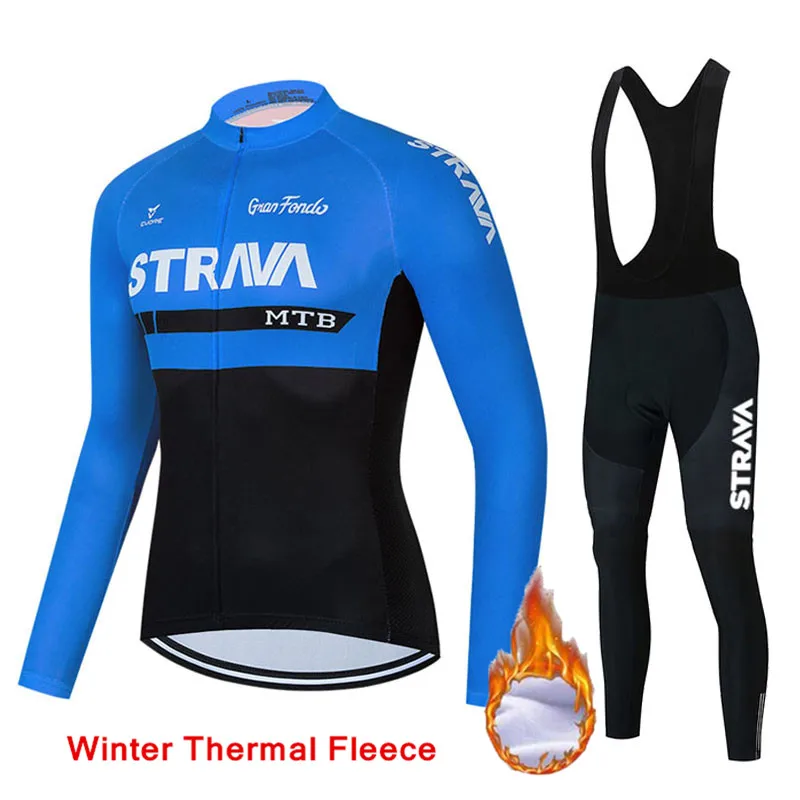 

Новая зимняя флисовая мужская одежда STRAVA для езды на велосипеде, одежда для езды на велосипеде, одежда для езды на велосипеде, комплект одеж...