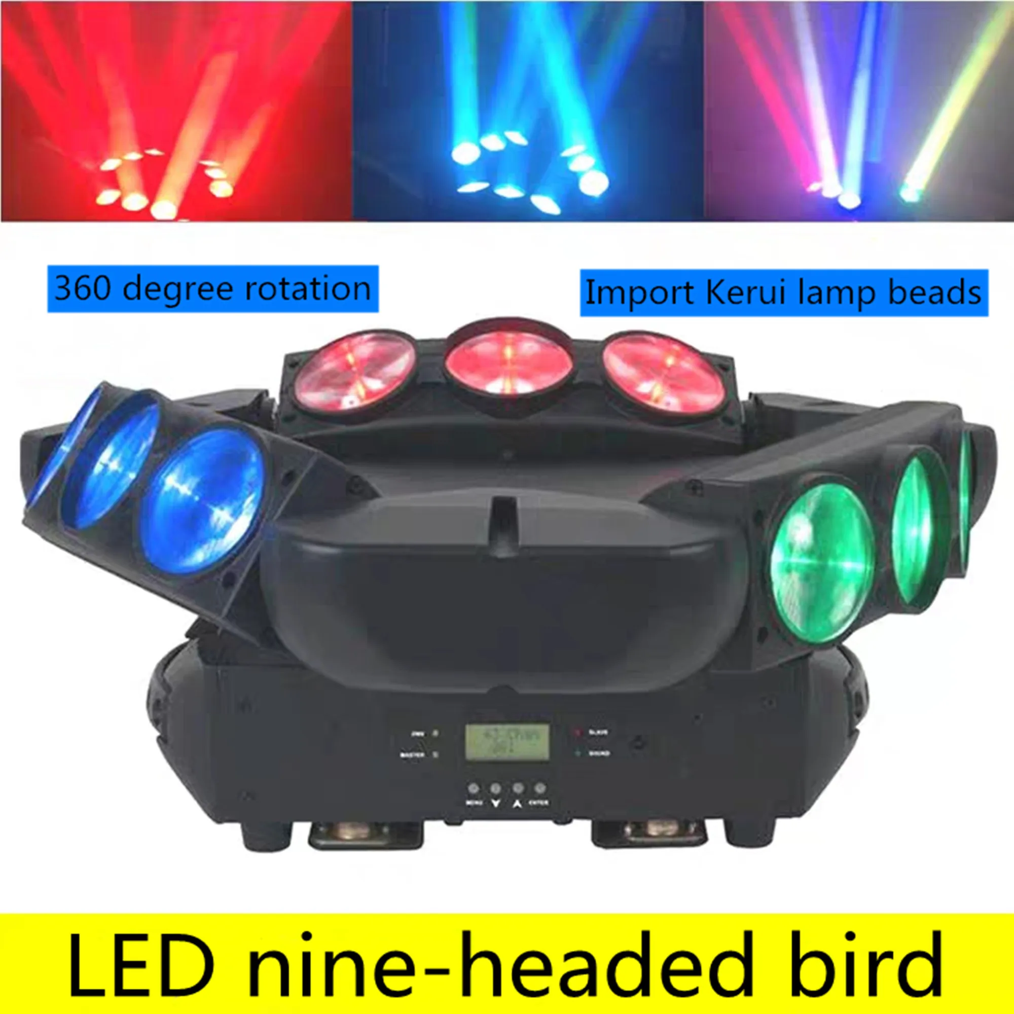 Мини LED Луч 9x10 Вт паук DMX512 сценический эффект Освещение хорошее для диско DJ