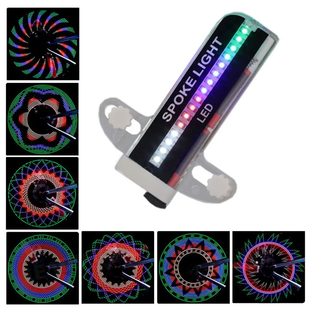 

32LED Bicycle Lights Wheels Spoke Lights Outdoor Cycling Wheel Warning Lights LED Decorative Lights Waterproof Wheel Lights