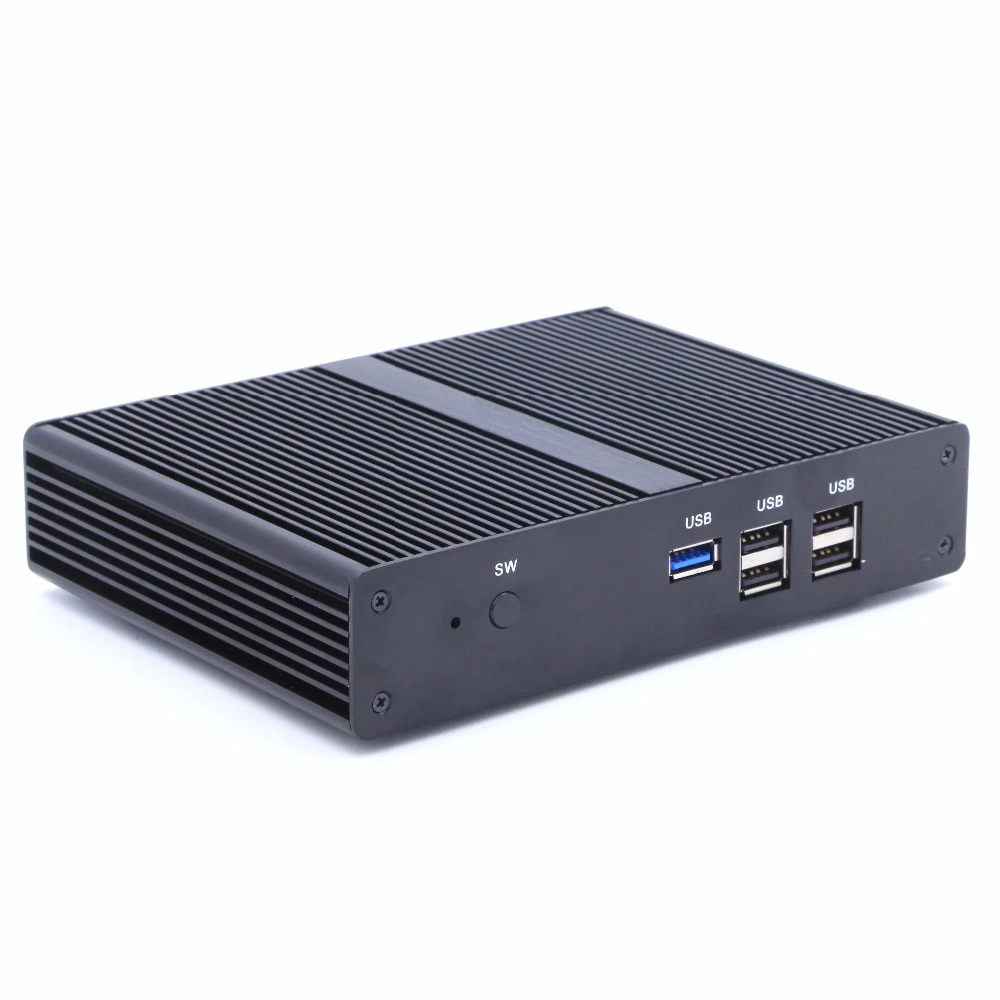 Topton безвентиляторный мини настольный компьютер Intel Nuc Core i3 7100U/6006U Windows 10 DDR3L 2 4 ГГц