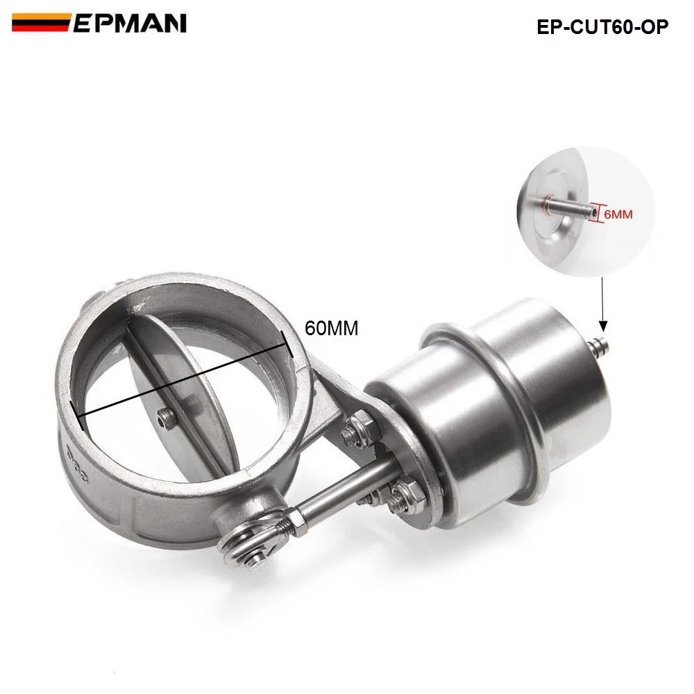 Новый вакуумный активированный Выпускной вырез/самосвал 60 мм открытое стильное