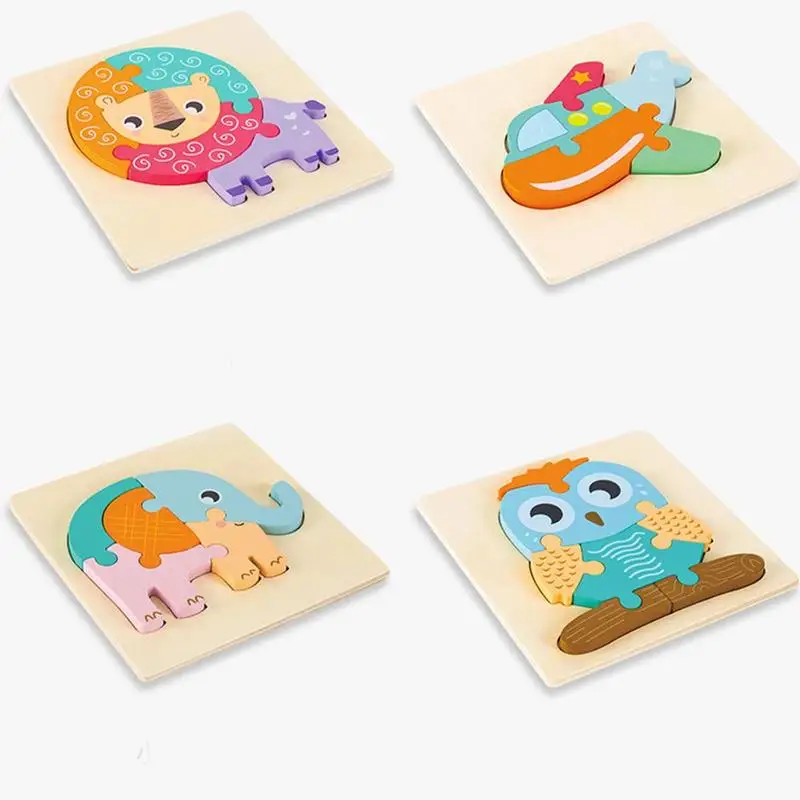 

Infant Toddler 3D Jigsaw Puzzle Toy Building Block Assembly Puzzle Early Educational Toy 2-5 Years Old Children's Toy