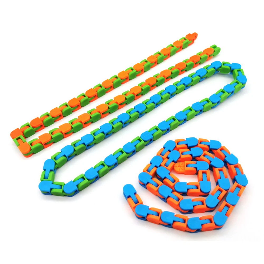 Pista de bicicleta de 24 secciones, juguete de cadena, pista de bicicleta de rotaci&oacute;n, descompresi&oacute;n, juguete de ventilaci&oacute;n, sensaci&oacute;n de mano, juguete interesante, regalo para ni&ntilde;os-5