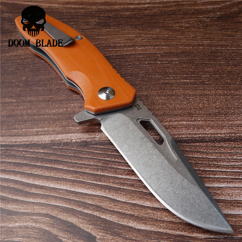 Складной нож 200 мм 100% D2 уличный Тактический охотничий острый карманный