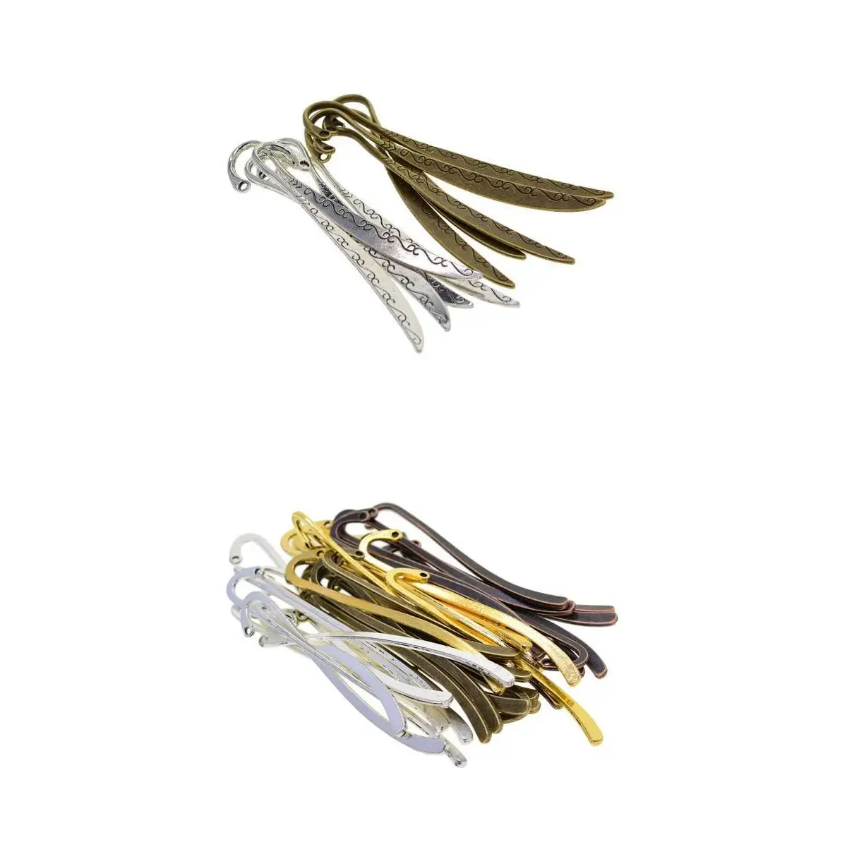 

Prettyia 50 Mixed Bookmark Hooks Beading Findings DIY Pendant