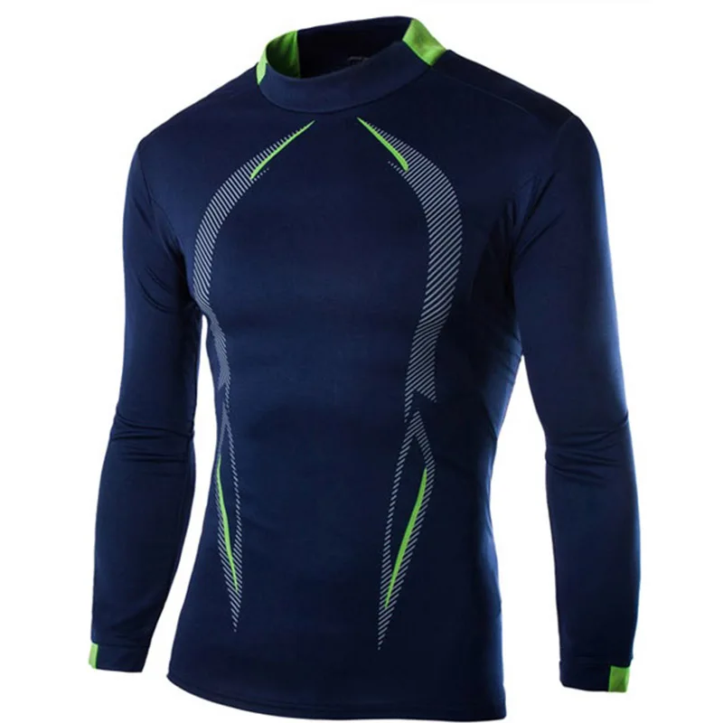 

Men Tops 2021 Spring O-Neck Solid Slim Quick-Drying Clothes Casual Long-Sleeved T-Shirt Men Sports Fitness Jogging Men Clothing