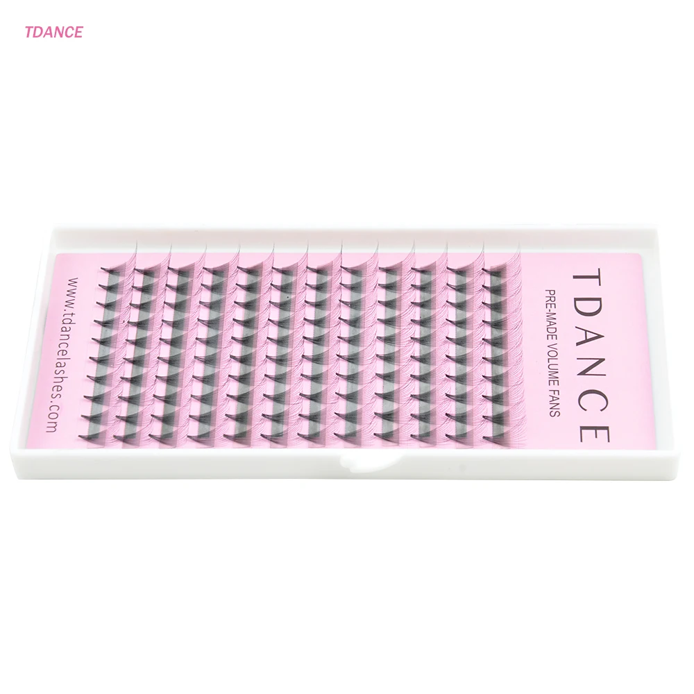 TDANCE Premade fans 13D ресницы толщина 0,03 русский объем наращивание ресниц искусственная норка наращивание ресниц макияж инструменты мягкие