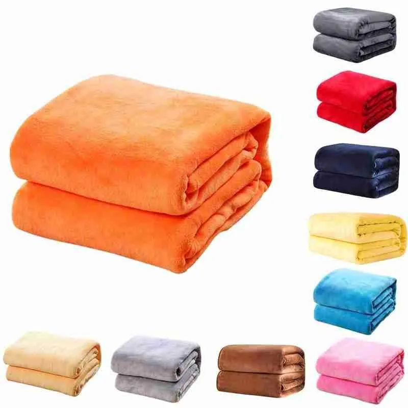 

Color Winter Fuzzy Flannel Blanket Fluffy Warm Fleece Blue Soft Blankets For Beds Cover Plush Bedspread Black Sofa Co F4J6