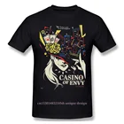 Мужская футболка с изображением казино EnvyT, высококачественный 100% хлопок, короткий летний рукав Shin Megami Tensei, забавный Повседневный свободный аниме