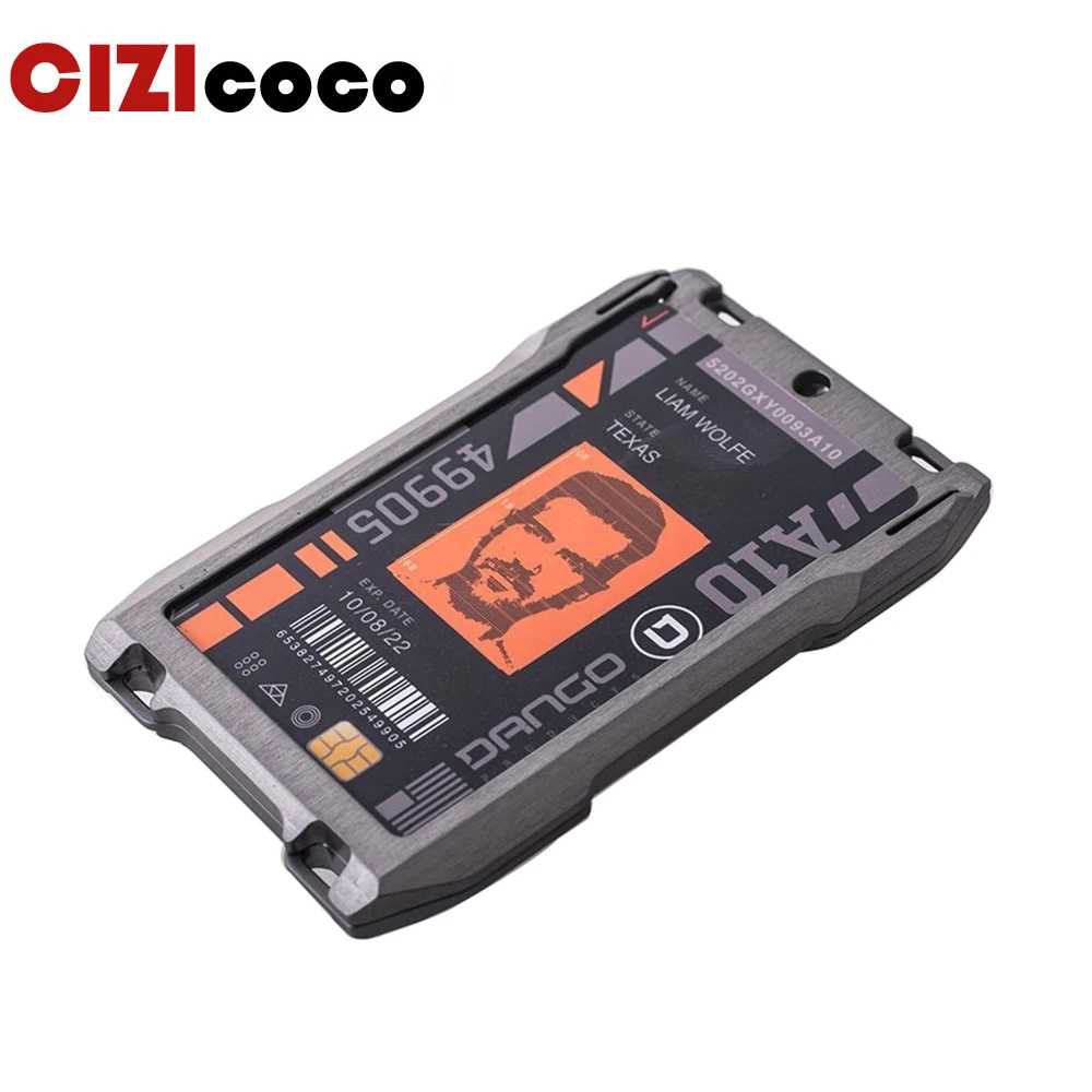 Cizicoco Rfid металла кредитной держатель для карт пакет Для мужчин кошельки Бизнес