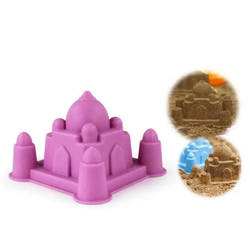 Outdoor Tiny Colorful Castle Beach Sand Model Toy Tools Set For Baby Children Pools Play Water Fun Beach Sand Toys