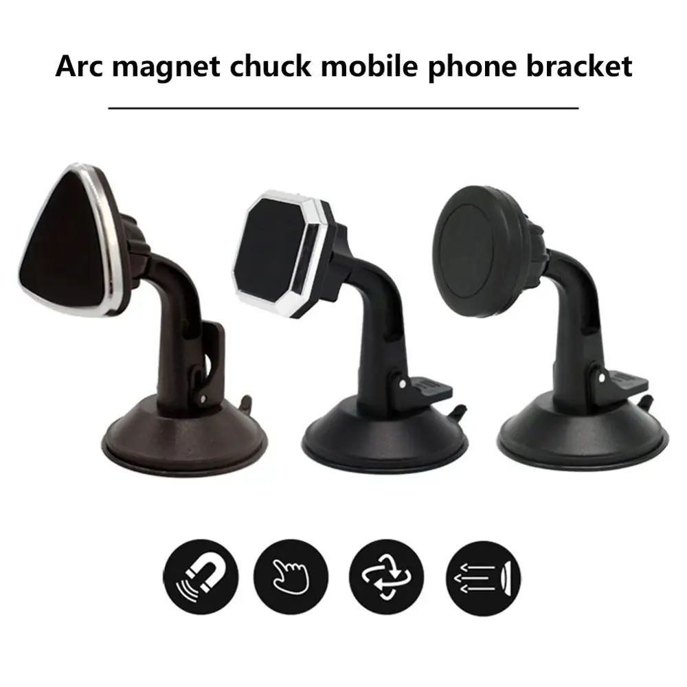

Mobile Phone Holder Curved Magnetic Car Holder Magnet Suction Cup Mobile Phone Holder Magnetic Desktop Bracket
